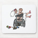 Just Married (Groom Wheelchair) Mousepad