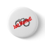 Just Married (Handcuffs) buttons