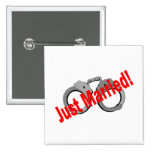 Just Married (Handcuffs) Button