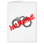 Just Married (Handcuffs) Greeting Cards