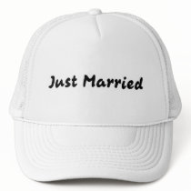 Just Married hats