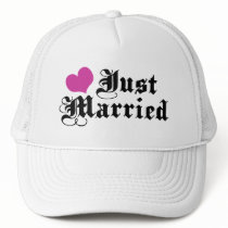 Just Married hats
