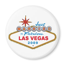 Just Married In Fabulous Las Vegas 2009 magnets