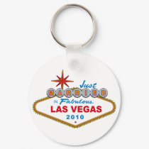 Just Married In Fabulous Las Vegas 2010 keychains