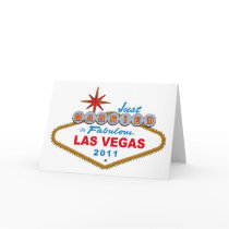Just Married In Fabulous Las Vegas 2011 Card