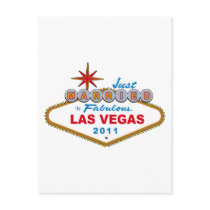 Just Married In Fabulous Las Vegas 2011 Post Card