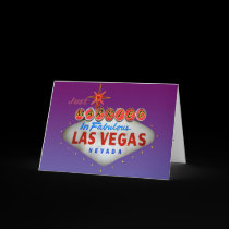 Just Married in Las Vegas Wedding Invitations cards