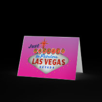 Just Married in Las Vegas Wedding Invitations cards