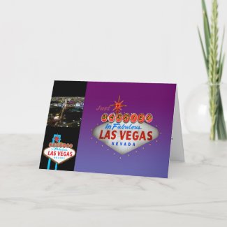 Just Married in Las Vegas Wedding Invitations card
