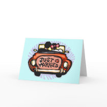 Just Married Jalopy Card
