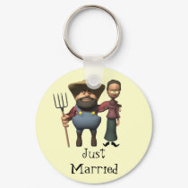 Just Married Keychain