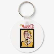 Just Married Keychain