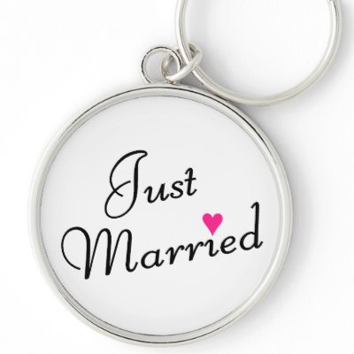 Just Married Keychain
