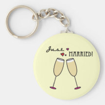 Just Married Keychain Favors