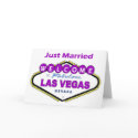 Just Married Las Vegas Announcement Card