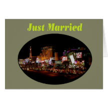Just Married Las Vegas Strip Cards