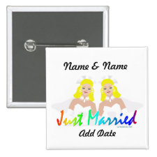Just Married Lesbian Wedding favors