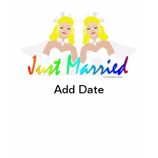 Just Married Lesbian t-shirt