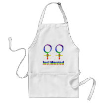 Just Married Lesbians Apron