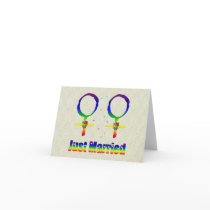 Just Married Lesbians Card