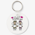 Just Married Lesbians keychains