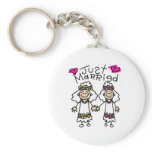 Just Married Lesbians Key Chain