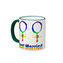 Just Married Lesbians Mugs