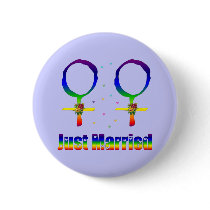 Just Married Lesbians Pin