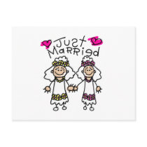 Just Married Lesbians Postcards