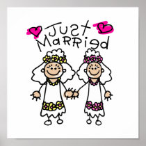 Just Married Lesbians Print
