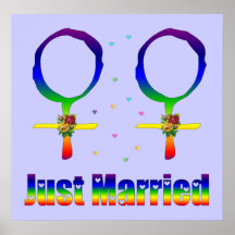 Just Married Lesbians Print
