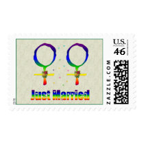 Just Married Lesbians Stamps
