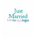 Just  Married Let the fun begin-1 t-shirts