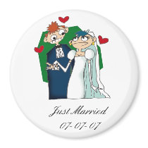 Just Married Magnet by magnetic Just Married Magnet