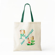 Just Married - Mermaid Hula Tote Bag