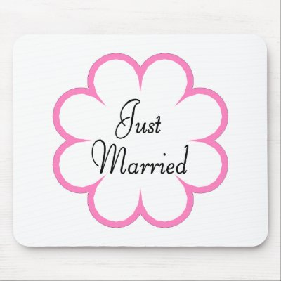 Just Married Mousepad