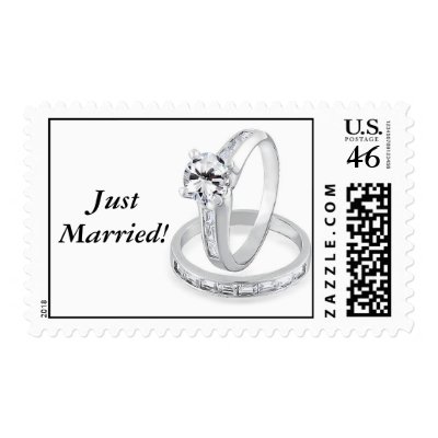 Just Married Stamp