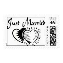 Just Married postage
