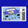 Just Married Postage Stamp
