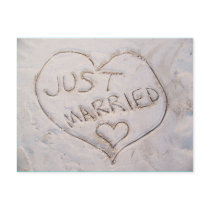 Just Married Postcard