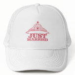 Just Married Princess Bride Tiara Weddings Trucker Hats