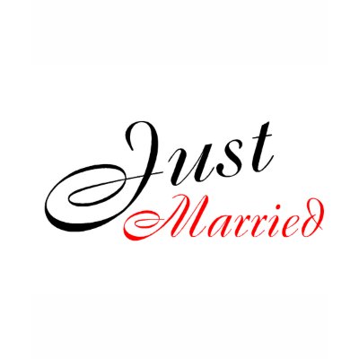 Just Married (Red Blk) TShirt