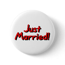 Just Married (Red) buttons