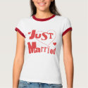 Just Married Red Heart shirt