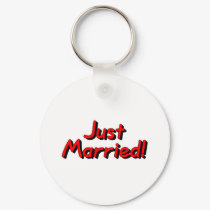 Just Married (Red) keychains by BacheloretteGirl Just Married (Red) keychains
