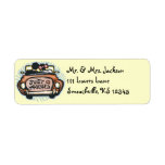 just married labels, just married return address