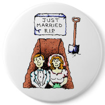 Just Married RIP Button by frugalbride Just Married RIP Button
