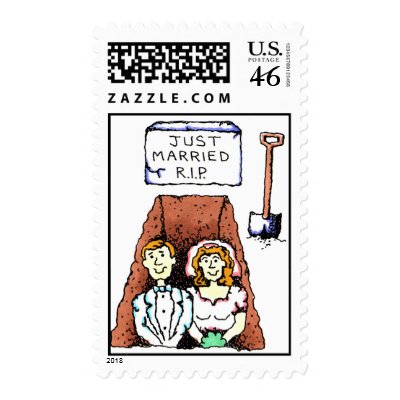 Just Married RIP Stamp by frugalbride