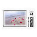 Just Married Sand Picture postage