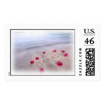 Just Married Sand Picture postage